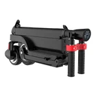 Four fold lithium battery lightweight folding mini 2 wheels electric scooter with bluetooth speaker