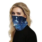 Custom printed multifunctional seamless headdress warm neck scarf tube scarf starry sky digital printing magic headband
