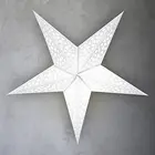 India Craft Window Decoration Foldable Large White India Paper Star Lanterns Craft