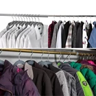 Wholesale pink color golden hook velvet coat hangers for clothes shop display