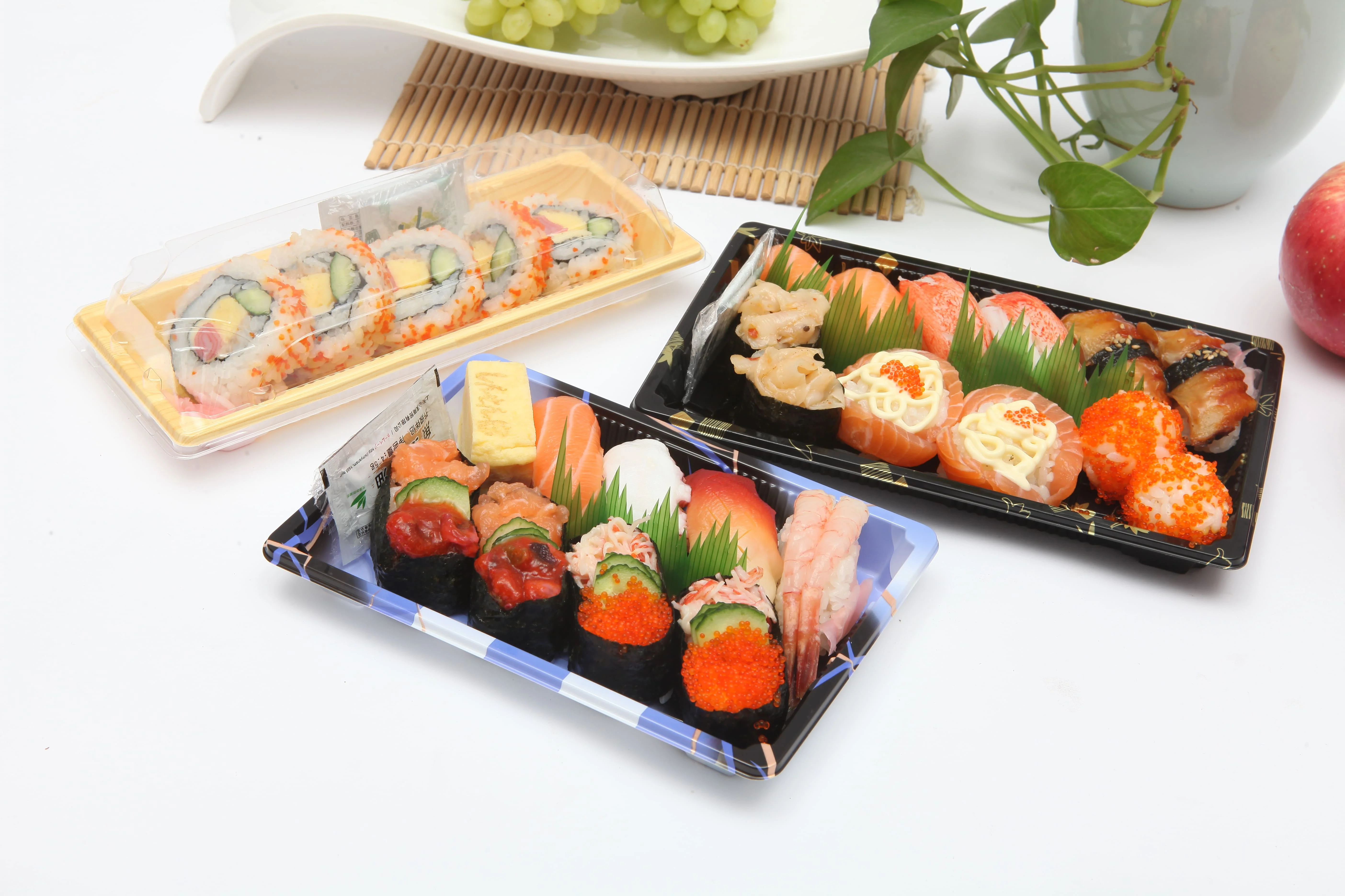 Japanese Printed Snack Hard Plastic Disposable Dishes