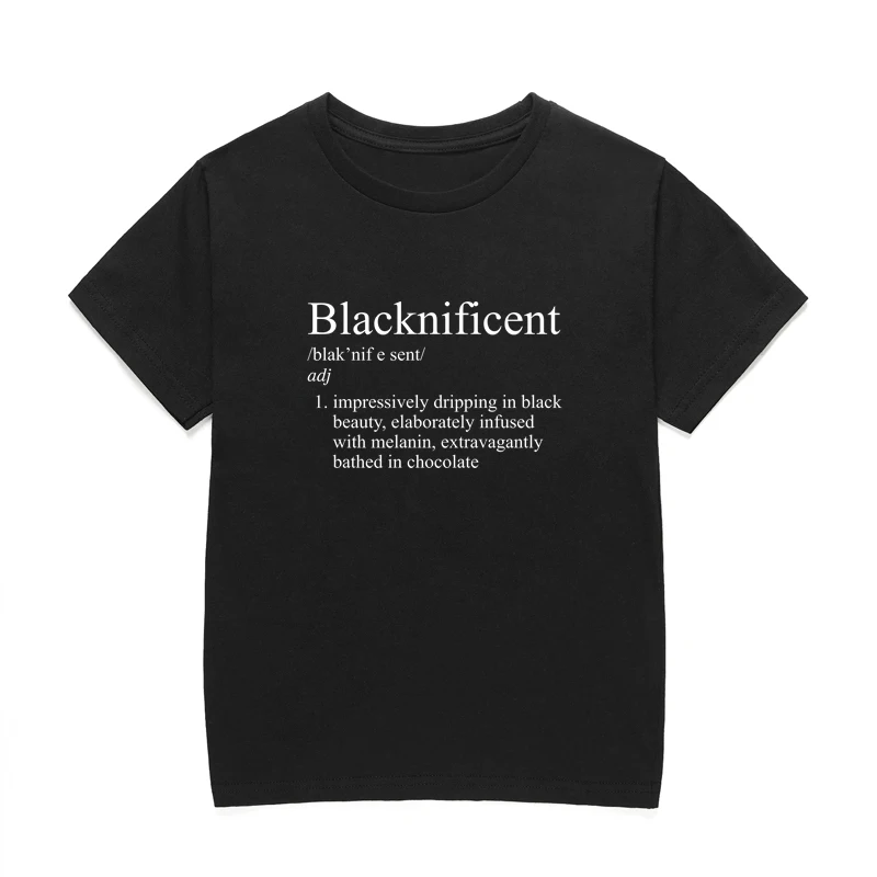 Wholesale Kids Blacknificent T Shirt Boys Girls Summer Casual Short Sleeve Tee Shirts Oem Customized, White,black,gray,yellow
Wholesale Kids Blacknificent T Shirt Boys Girls Summer Casual Short Sleeve Tee Shirts Oem Customized, White,black,gray,yellow