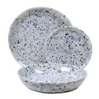 Top grade custom Marble Decal printed 100% melamine dinner plates dinnerware sets