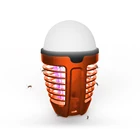 White ABS 1800mAh battery USB charger IPX 6 Waterproof Camping Light 2 in 1 Electronic Mosquito Killer Bulb