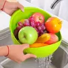 Washing Rice Kitchen Cleaning Tool Plastic Fruit Washer Strainers and Colanders Container