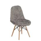 Interior furniture Modern design fur seat artwork design dining chair