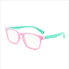 2020 flexible safety silicone kids colorful blue light blocking glasses optical frames eyeglasses