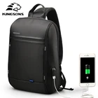Kingsons wholesale lightweight Man chest bag multifunction cell phone shoulder crossbody bag usb men's sling bag for men