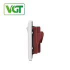 VGT Electrical 13A Multi Socket With Pin With Neon