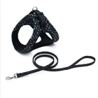 pet dog harness adjustable strap light vest type pet chest harness back strap reflective printing