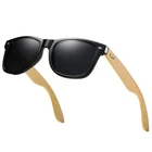 Wholesale High Quality Colored Plastic PC Bamboo Wooden Wood Arm Leg Polarized Men Sunglasses Sun Glasses