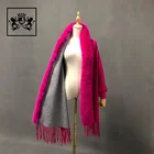 Shawl Poncho Shawls New Collar 100% Wool Women's Pure Cashmere Poncho Women Shawl Wholesale