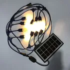 indoor home decorative solar panel power chain lights bulb