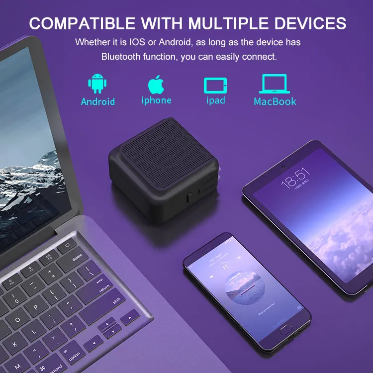 2019 new arrival 5.0 bluetooth system with power bank 5000mAh battery inside ministudio type-C USB port - ANKUX.COM