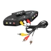 Black Audio Video AV RCA Switch Splitter Selector 3 to 1 RCA Composite AV Cable for STB TV DVD Player for XBOX PS2