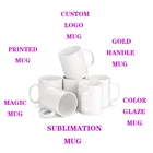 11oz Sublimation Mug Mugs Customized 11Oz White Ceramic Cup Porcelain Plain Coffee Sublimation Mug