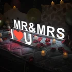 Holiday Led Light Abcmix LED DIY Plastic Light Table Party Wedding Hotel House Holiday Decoration Letters