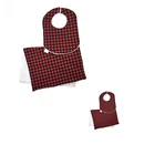 Wholesale Monogram Matching Burp Cloth Soft Baby Buffalo Plaid Bib