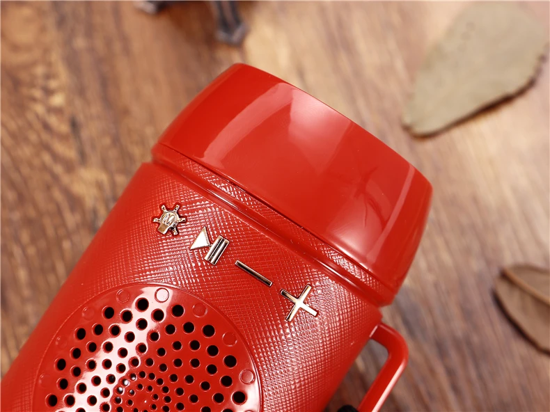 J18 1200MA 10W BT TF U dish FM handfree call TWS flashlight portable mini wireless speaker - ANKUX.COM
