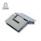 Factory direct sale Solid Brass Square Glass To Glass Shower Door Hinges supplier
