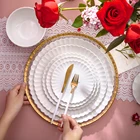 2020 Unique Design Banquet Party Dinner Set Porcelain Plate Bowl Cup Wedding Tableware