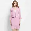 China Factory Custom Design Ladies Latest Skirt Suits