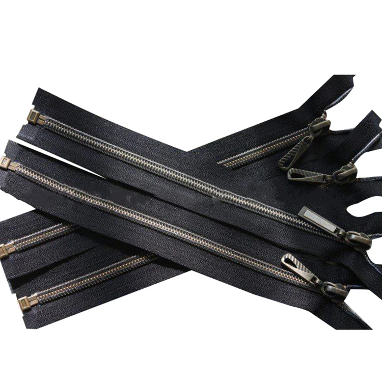 nylon antique brass zipper