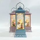 Christmas decoration supplies Custom Home Decorative Glitter Water Globe Ball Led Resin Angle Christmas Snow Globe For Sale