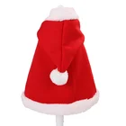 Christmas dog clothing cat christmas clothes cloak with santa hat