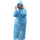 High quality customer Logo printed PVC rain poncho Long PVC raincoat