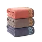 Design Bath Towels Wholesale Customized Design Logo Printed Hotel Bath Towels 100% Cotton