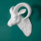 3d bighorn sheep head wall hanging decoration plastic animal art sculpture craft hunt sculpture-faux taxidermy modern