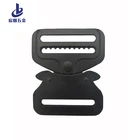 Buckle 39MM Custom Belt Size Security Black Coated Metal Strap Belt Buckle