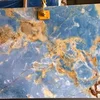 Backlighte crystal blue onyx marble slab for wall decoration, Ocean Blue onyx, Sky Blue Onyx