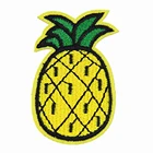 Heat Cut Iron Patch on Custom Pineapple Iron on Patches Heat Cut Border Sew on Pear Embroidery Patches