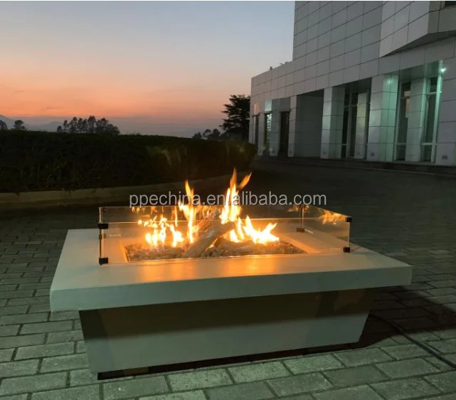 Villa Garden Outdoor  Propane Fire Pit Table /  Steel gas Fire pit