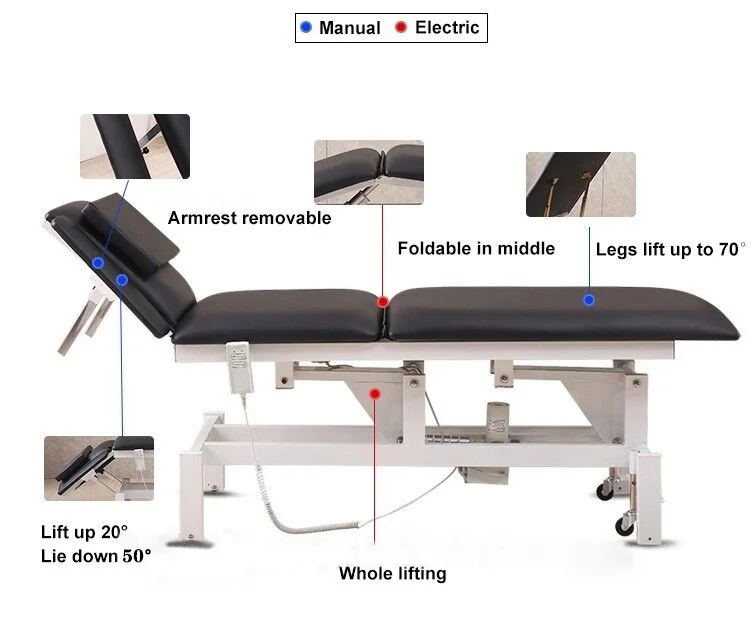 electric physical therapy bed