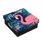 Factory Price High Quality New birthday holiday gift box flamingo sweet packaging box lipstick paper perfume makeup box
