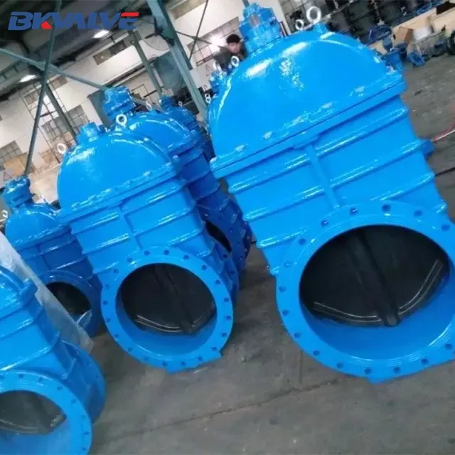 Large Dn Inch Ductile Iron Soft Seal Sluice Metal Seated Metal