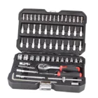 High quality CR-V & Carbon steel 60PCS 1/4"Dr. Socket Set