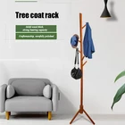 Coat Rack High Grade Wooden Tree Standing Coat Rack