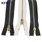 Sides Jean Elastic Fabric Black Nickel Vislon Excella Quality Turkey Metal 5 Antique Brass Zipper Men