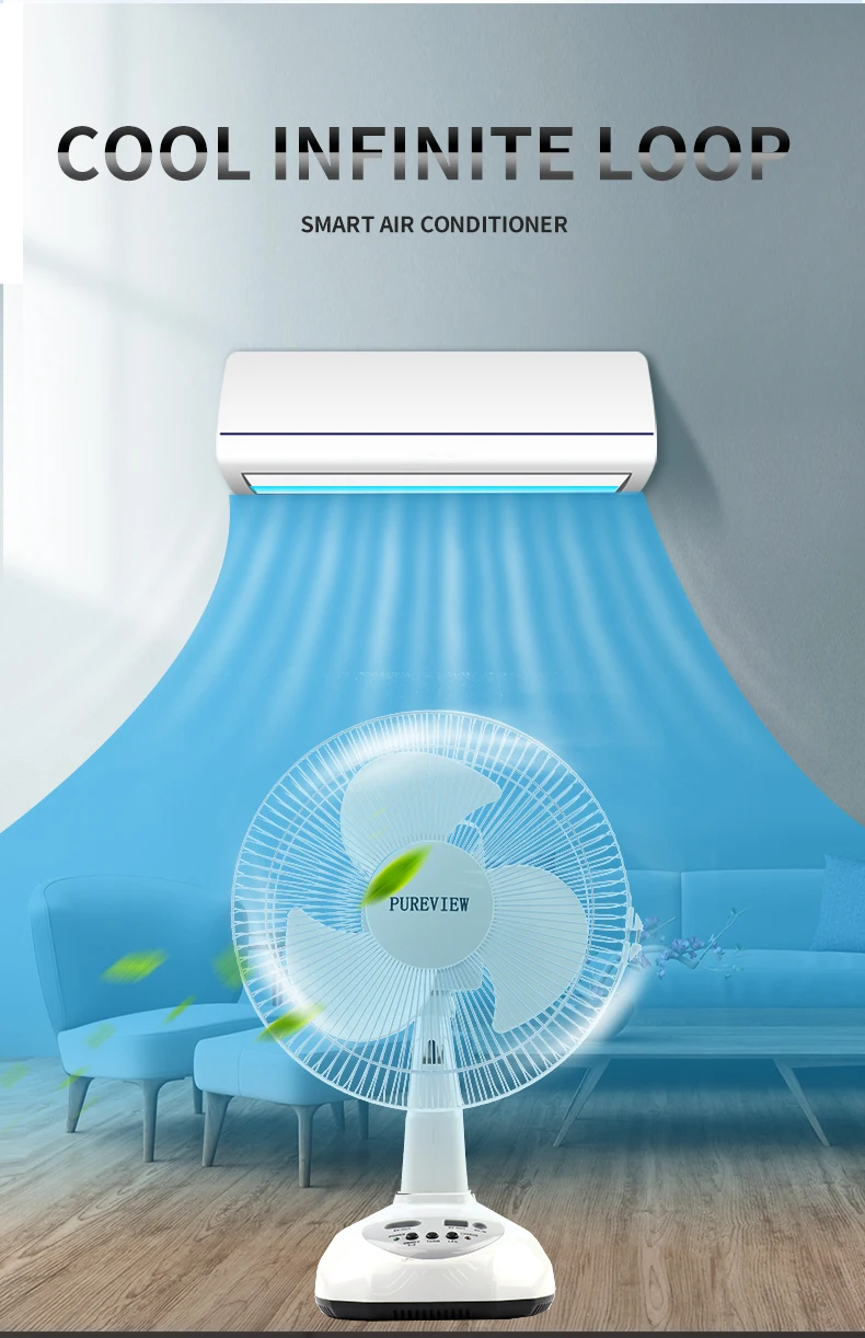 Charging Table Portable Fan, Solar, 6v, 8w - detail 22