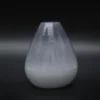 Wholesale smoke gray white glass shade frame table lamp LED bulb