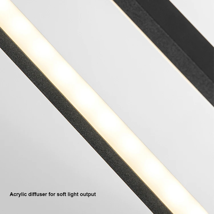 Nordic style slim linear dimmable desk lamp for bedroom LED table light