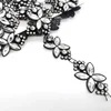 fashion one row flower transfer crystal Rhinestone banding diamond cup chain for wedding decor