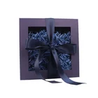 Hot stamping process gift packing box with clear window and lid