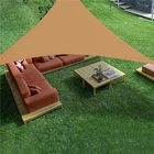 Sun Shade Sail Waterproof Triangle 6'5''x 6'5''x 6'5'' Shade Sails 95% UV Blocker Sunshade Patio Carport Awning in Color sand