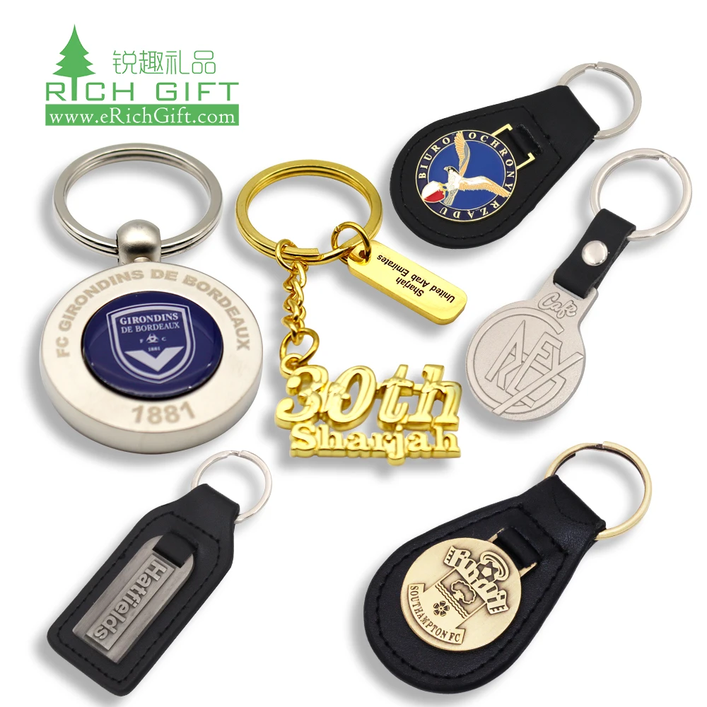 Haute qualité personnalisé en métal porte-clés promotionnel en relief logo sans couleur patin à glace porte-clés