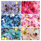 Paper Glitter Round Tissue Confetti Circle Table Confetti For Wedding Birthday Push Pop Confetti Party Decoration